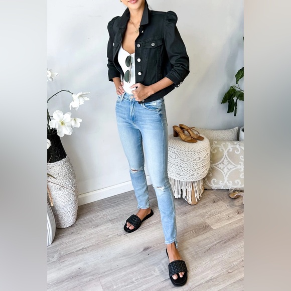 MOTHER The Stunner Zip Ankle Step Fray in Rolling in the Bushes - Picture 3 of 11